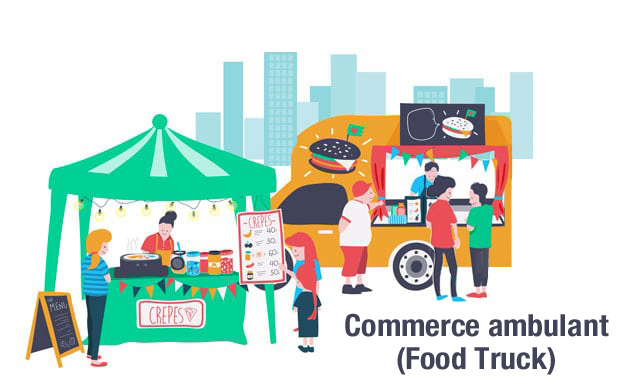 Emplacements de commerces ambulants (Food Trucks) sur l’espace public de la Cité Descartes à Champs-sur-Marne